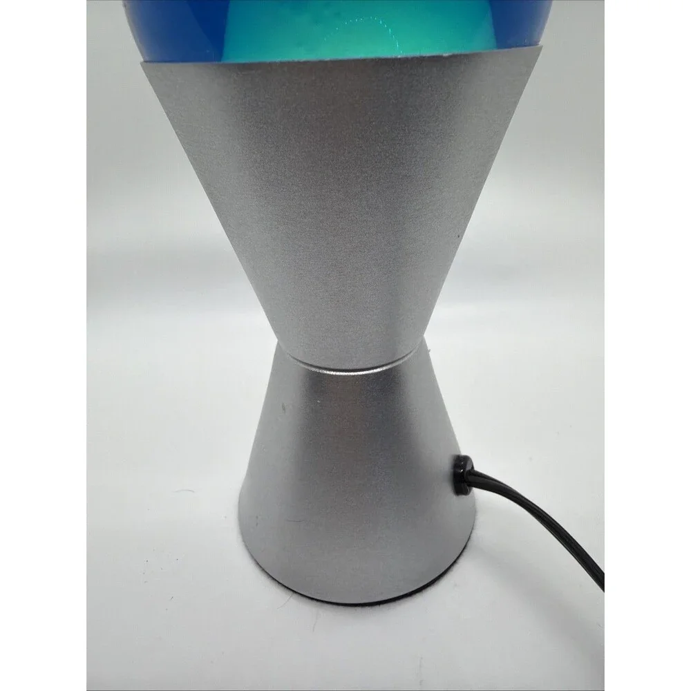Lava Lamp Model 2103 - Blue Liquid/Silver Base - 14.5